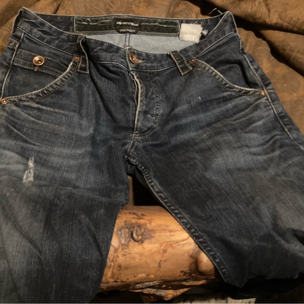 Emporio Armani Mens Jeans JOSH fasion fit 46 fits 30-32 missing part of label